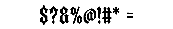 Midnight Vandal Font OTHER CHARS