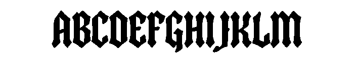 Midnight Vandal Font UPPERCASE
