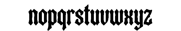 Midnight Vandal Font LOWERCASE