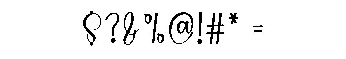 Midnight Wonderful Font OTHER CHARS