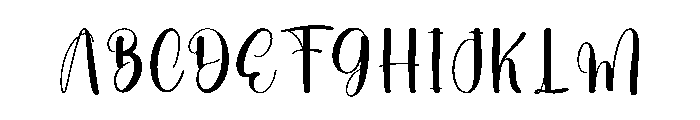 Midnight Wonderful Font UPPERCASE