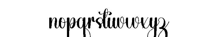 Midnight Wonderful Font LOWERCASE