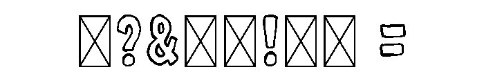 MidnightDoodles Font OTHER CHARS