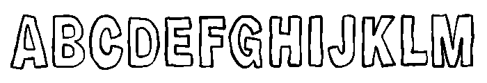 MidnightDoodles Font UPPERCASE