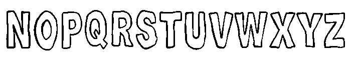 MidnightDoodles Font UPPERCASE