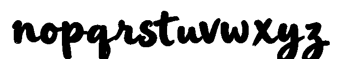MidnightPumpkin-Script Font LOWERCASE
