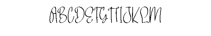 Midnights Font UPPERCASE