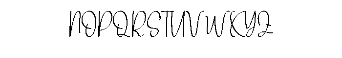 Midnights Font UPPERCASE