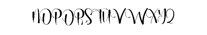 Midnighty Font UPPERCASE