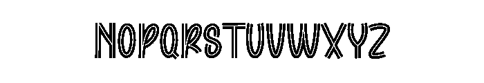 Midnigt Winter Font UPPERCASE
