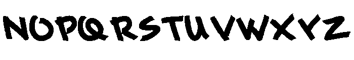 Midnil Brush Regular Font UPPERCASE
