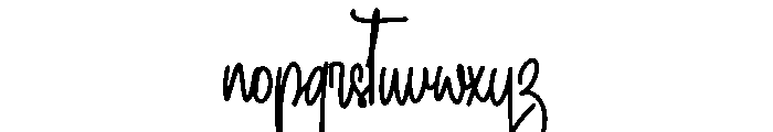 Midose Font LOWERCASE