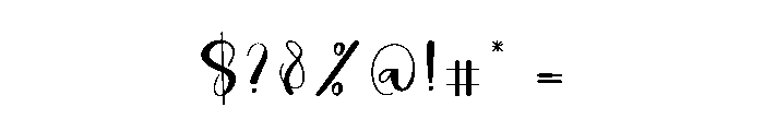 Midrange Font OTHER CHARS