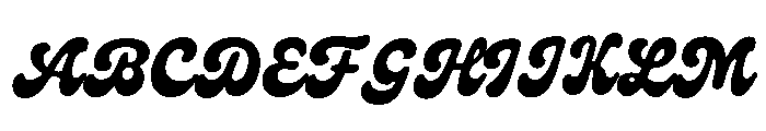 Midwest Story Script Regular Font UPPERCASE