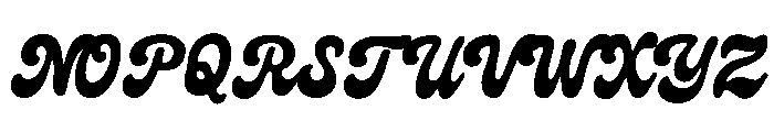 Midwest Story Script Regular Font UPPERCASE