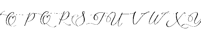 Mielssai Font UPPERCASE
