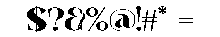 MigheHuntera-Regular Font OTHER CHARS
