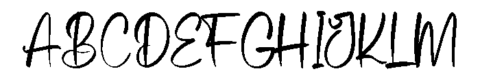 Mightbe Font UPPERCASE