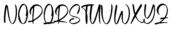 Mightbe Font UPPERCASE
