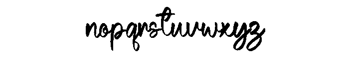 Mightbe Font LOWERCASE