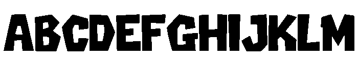 Mighty Crag Regular Font UPPERCASE