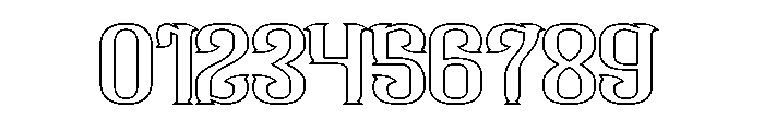 Mighty Hearts-Hollow Font OTHER CHARS
