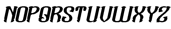 Mighty Hearts Italic Font UPPERCASE