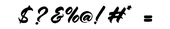 Mighty Line Font OTHER CHARS