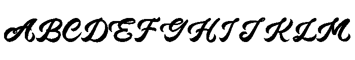 Mighty Line Font UPPERCASE