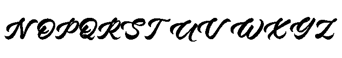 Mighty Line Font UPPERCASE