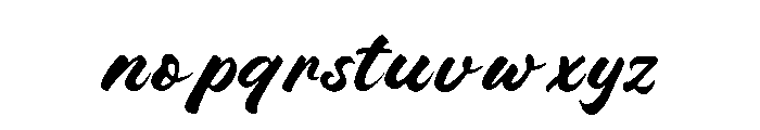 Mighty Line Font LOWERCASE
