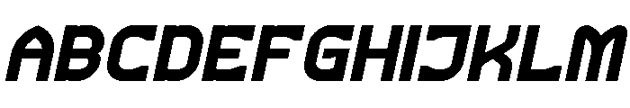 Mighty Love Bold Italic Font UPPERCASE