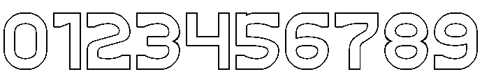 Mighty Love-Hollow Font OTHER CHARS