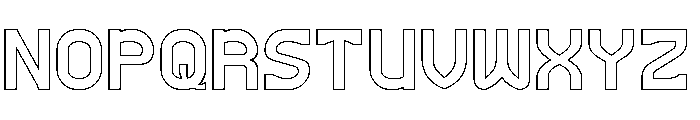 Mighty Love-Hollow Font UPPERCASE