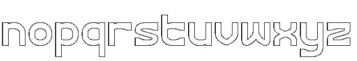 Mighty Love-Hollow Font LOWERCASE