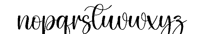 Mighty1 Font LOWERCASE