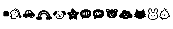Migo wise Doodles Font UPPERCASE
