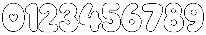 Migo wise Outline Font OTHER CHARS