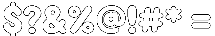 Migo wise Outline Font OTHER CHARS