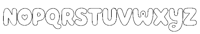 Migo wise Outline Font UPPERCASE