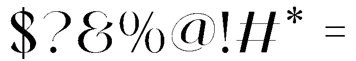 Miguela Verona Regular Font OTHER CHARS