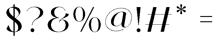 MiguelaVerona-Regular Font OTHER CHARS