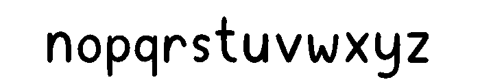 Miiaww Font LOWERCASE