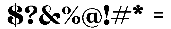 Milant Font OTHER CHARS