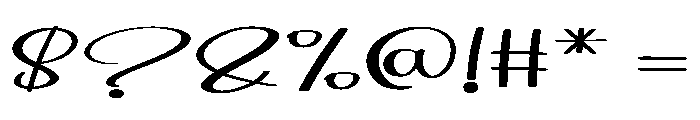 Milany Handmade Font OTHER CHARS
