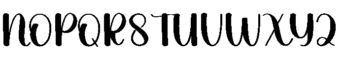 Milany Handmade Font UPPERCASE
