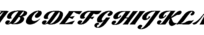 Milavera Italic Font UPPERCASE