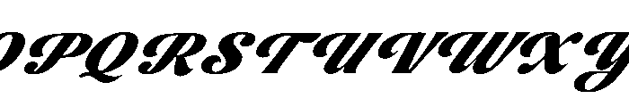 Milavera Italic Font UPPERCASE
