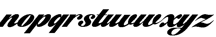 Milavera Italic Font LOWERCASE
