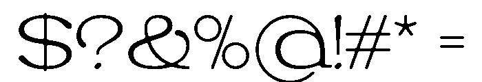 Mild Breeze Extra Light Font OTHER CHARS